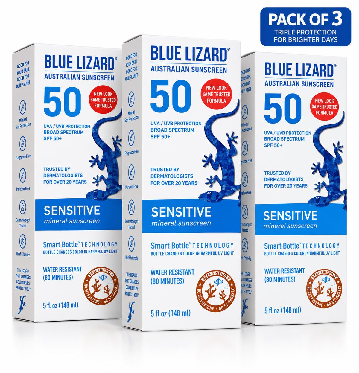 Blue Lizard Australian Sunscreen SPF 50 - Sensitive mineral sunscreen