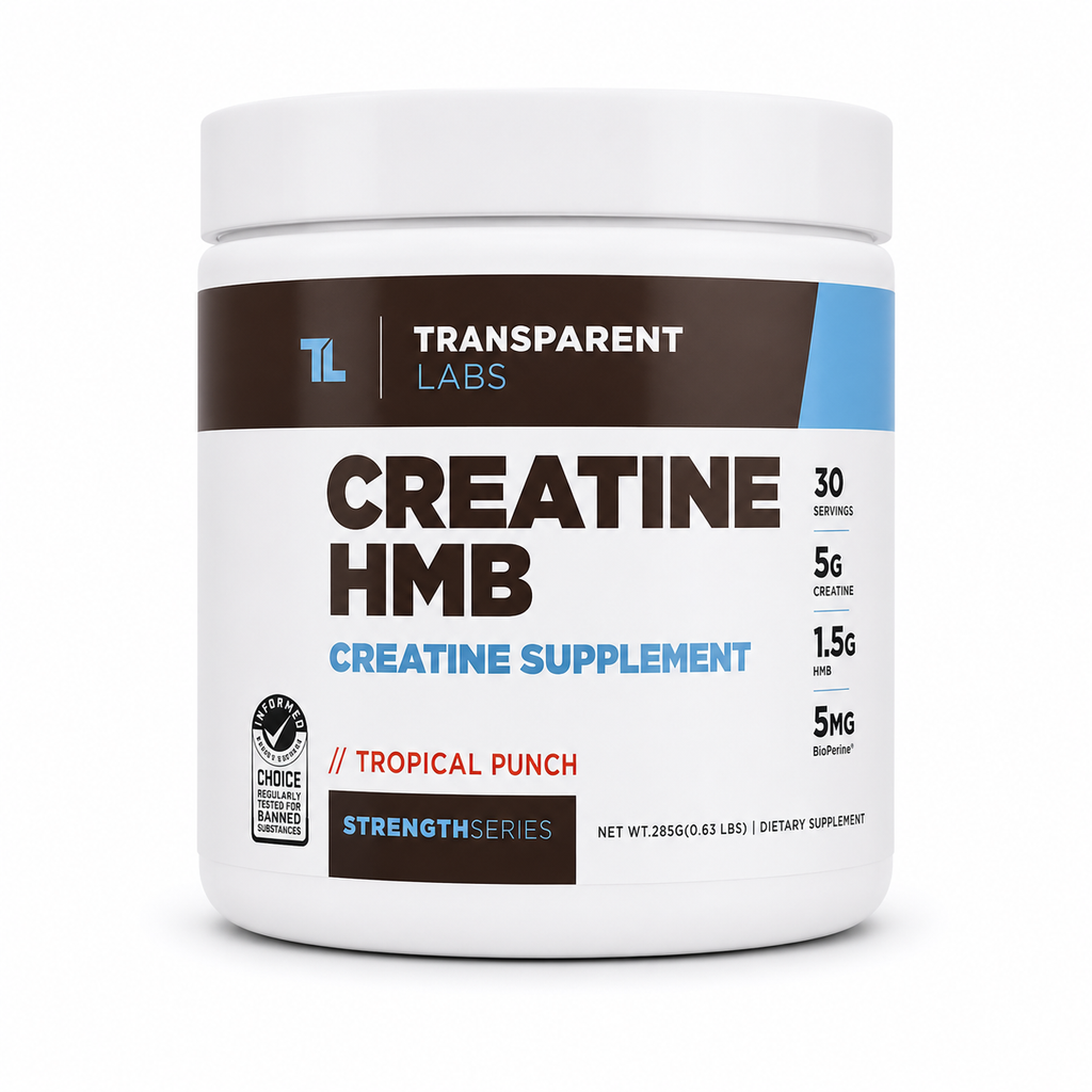 Creatine HMB Supplement Transparent Labs – Creatine HMB Strength Supplement Tropical Punch 30 Servings 285g