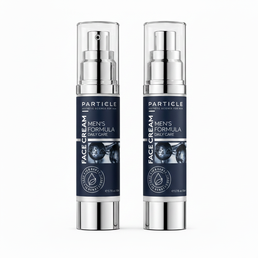 Particle for Men Face Cream Pack of 2 – Daily Anti-Aging Moisturizer for Hydration and Firmer Skin (2 x 50ml)